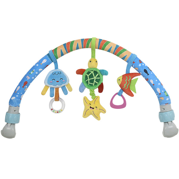 Caterbee Baby Arch Toy – Jungle Stroller & Car Seat Activity Bar (0M+) Sea