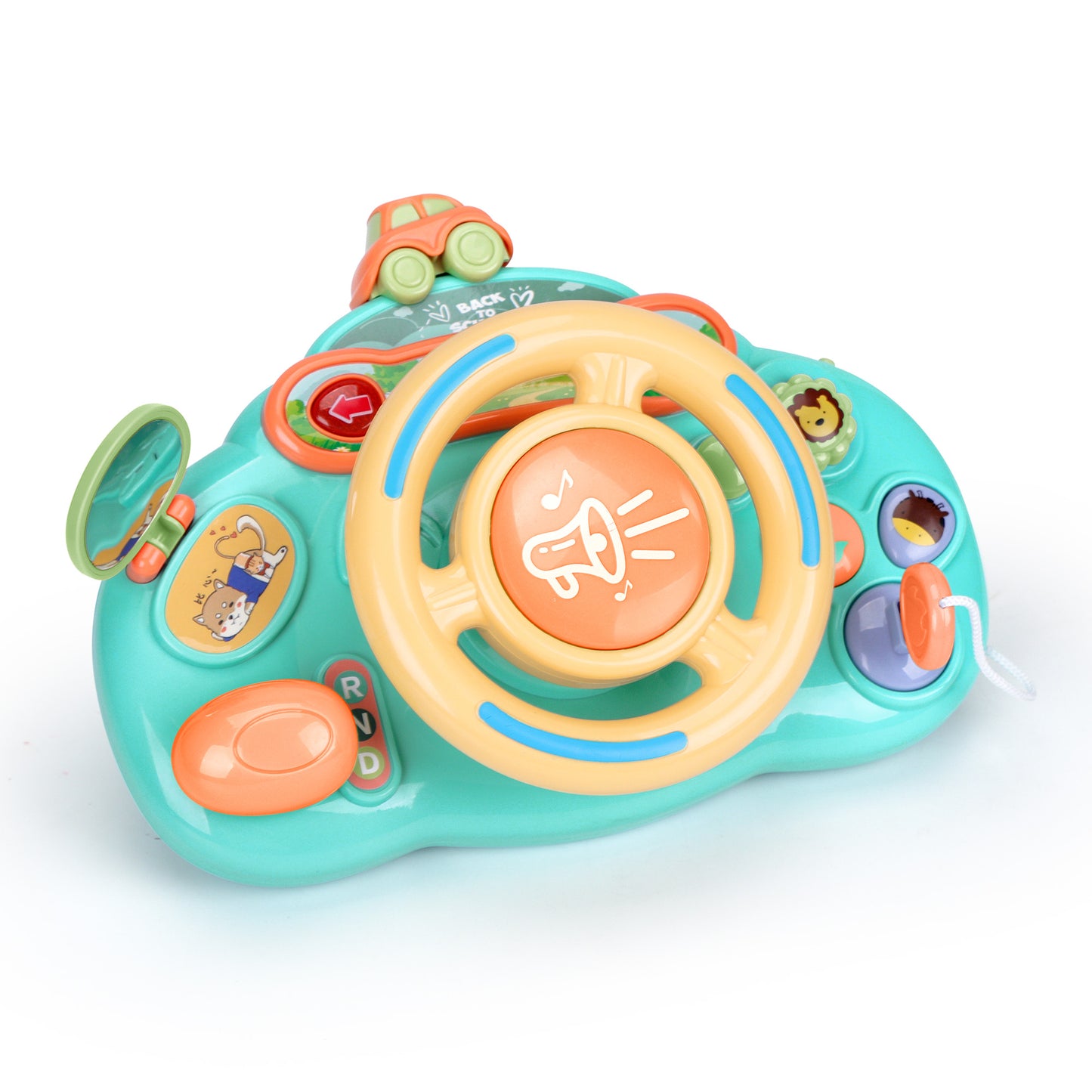 Caterbee Baby Turn & Learn Driver – Interactive Steering Wheel Toy with Lights & Sounds | Fun Learning Toy