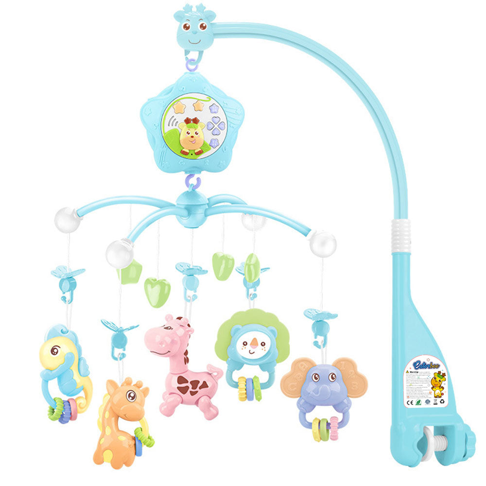 Caterbee 3-in-1 Baby Crib Mobile for Pack 'n Play wih Musical & Light-Up Remote Control & Projection