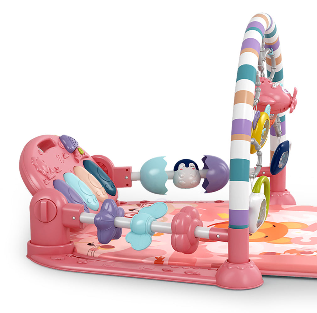 Baby Piano Play Mat Gym with Musical & Light – Interactive Kick & Play Activity Mat
