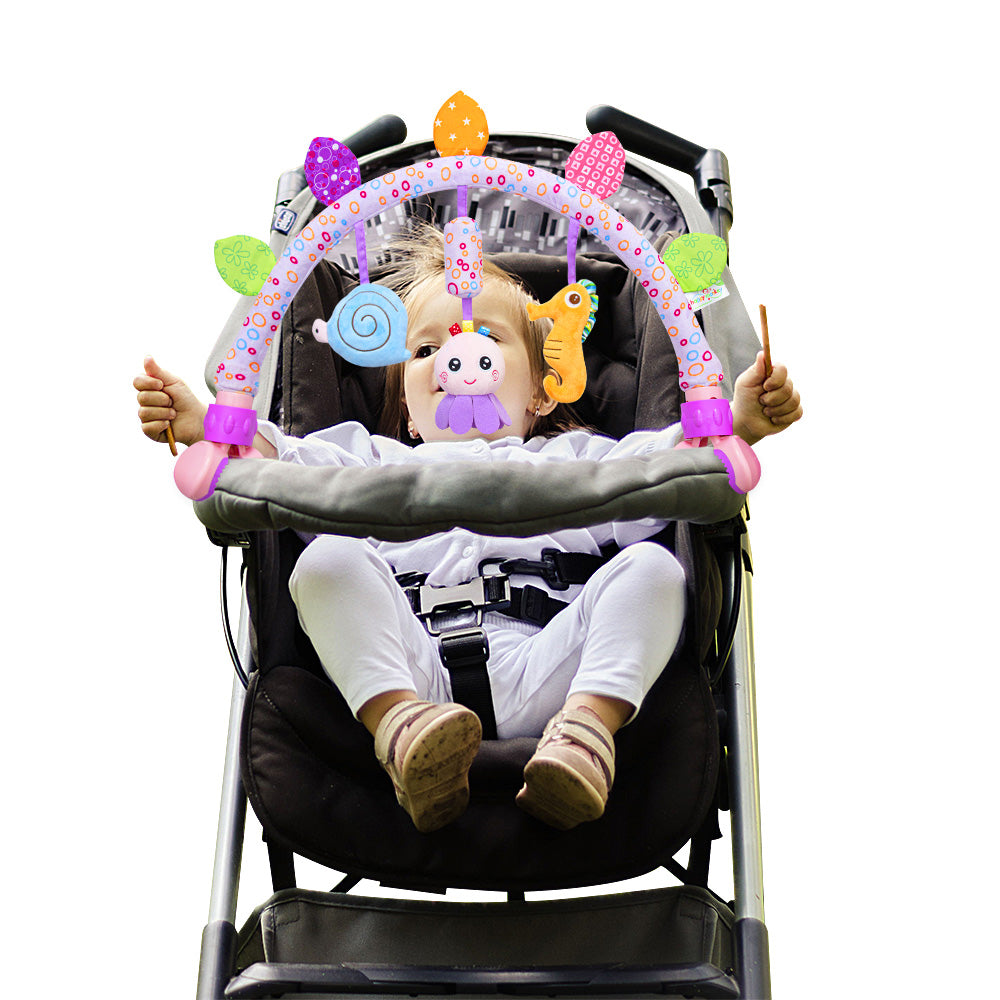 Baby Bassinet Mobile Toy for Prams, Car Seats & Bouncers | Infant Sensory Development