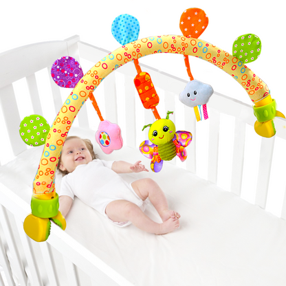 Baby Bassinet Mobile Toy for Prams, Car Seats & Bouncers, Infant Sensory Development