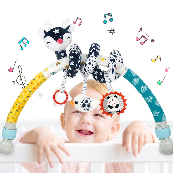 Caterbee High-Contrast Black & White Baby Arch pram Toys