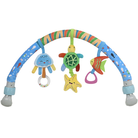 Caterbee Baby Arch Toy – Jungle Stroller & Car Seat Activity Bar (0M+) Sea