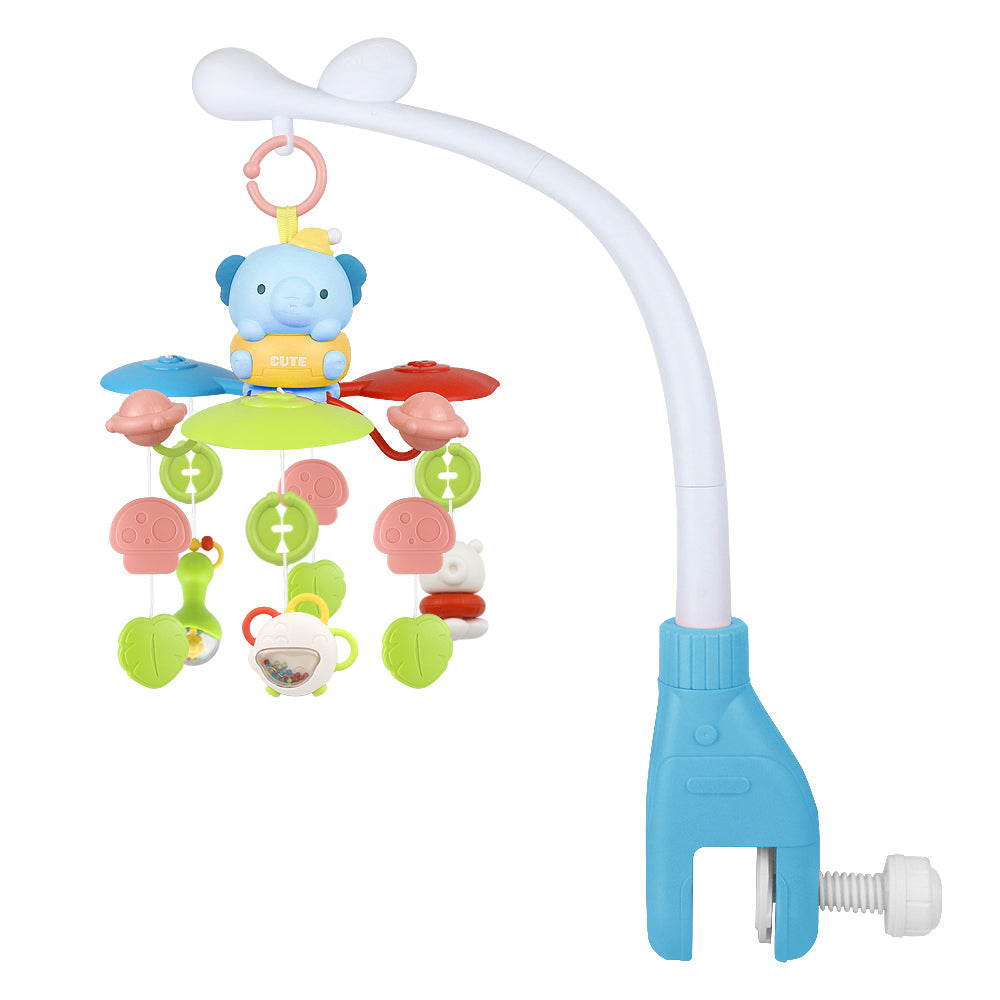 Caterbee Baby Cot Mobile Toy with Light, Projector & Bluetooth (Pink)