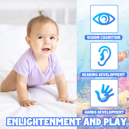 Caterbee Baby Stroller Mobile Chain Toy Plush Crib Hanging Toy with Mermaid Theme