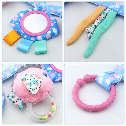 Caterbee Baby Stroller Mobile Chain Toy Plush Crib Hanging Toy with Mermaid Theme