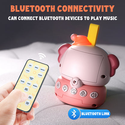 Caterbee Baby Cot Mobile Toy with Light, Projector & Bluetooth (Pink)