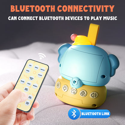 Caterbee Baby Cot Mobile Toy with Light, Projector & Bluetooth (Blue)