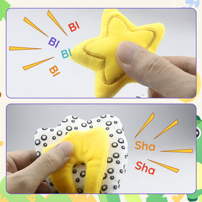 Caterbee Black & White Baby Toy with In-Sight Car Mirror – Sensory Hanging Toy for Travel & Tummy Time