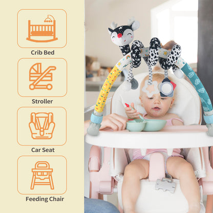 High-Contrast Black & White Baby Arch pram Toys