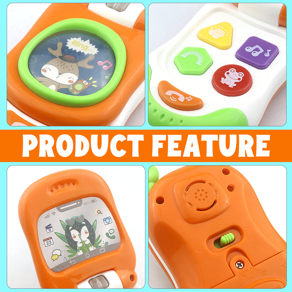 Caterbee Baby Musical Light-Up Cell Phone toys