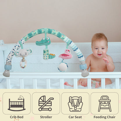 🐊 Caterbee Baby Arch Toy – Jungle Stroller & Car Seat Activity Bar (0M+)