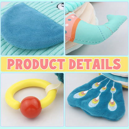 Baby Soft Crinkle Book Toy Set – Sensory Activity Books with Animal & Dinosaur Themes for Early Learning