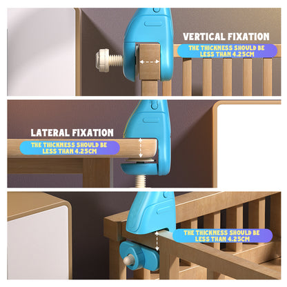 Caterbee Baby Cot Mobile Toy with Light, Projector & Bluetooth (Blue)