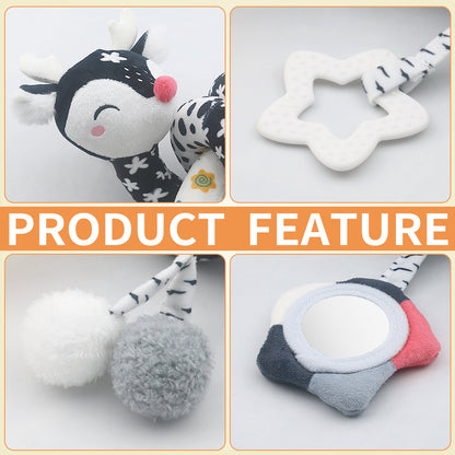 High-Contrast Black & White Baby Arch pram Toys