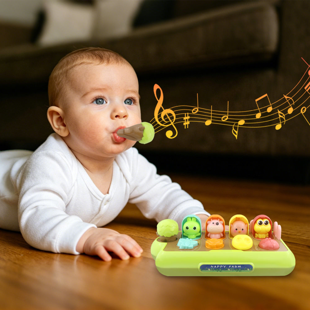 🐣 Caterbee Pop-Up Farm Toy – Interactive Baby Learning Toy 🎉