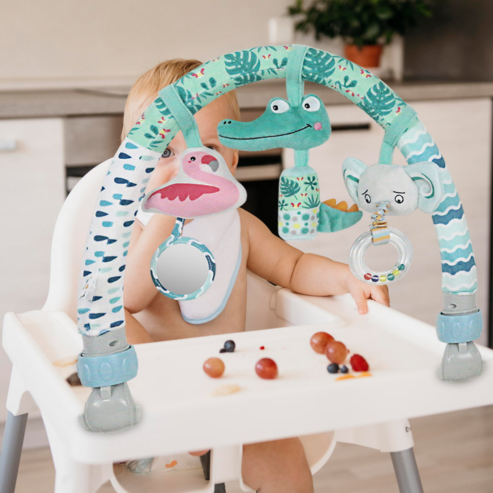 🐊 Caterbee Baby Arch Toy – Jungle Stroller & Car Seat Activity Bar (0M+)