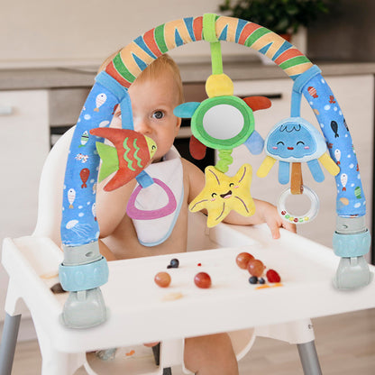 Caterbee Baby Arch Toy – Jungle Stroller & Car Seat Activity Bar (0M+) Sea