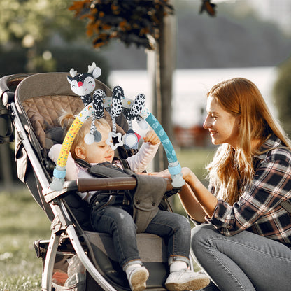 High-Contrast Black & White Baby Arch pram Toys