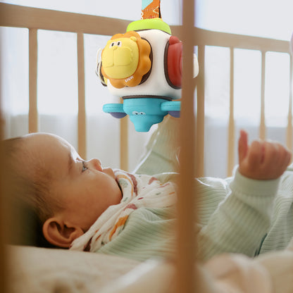 Caterbee Baby Stroller Hanging Toy – Clip & Go Multi-Activity Mobile with Animal Characters