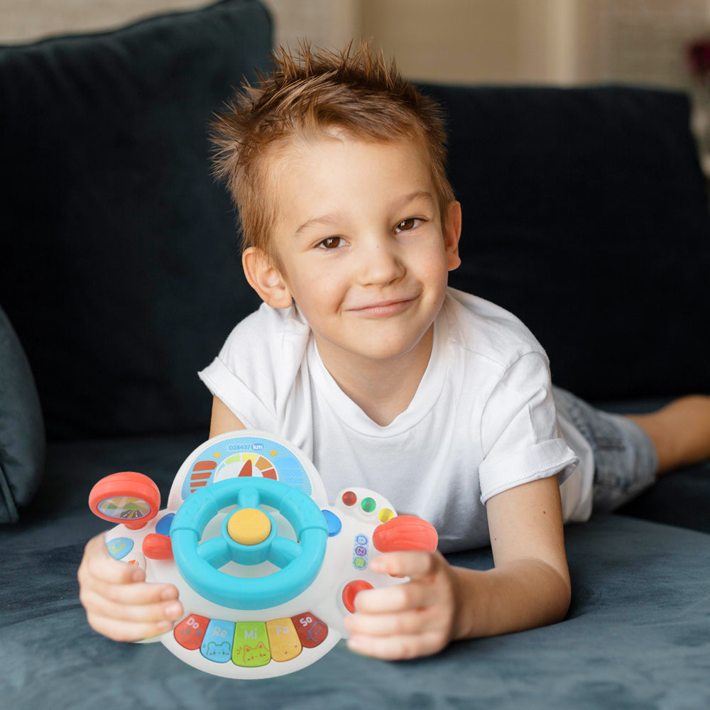 Caterbee Baby Turn & Learn Driver，Interactive Steering Wheel Toy with Lights & Sounds | Fun Learning Toy（副本）