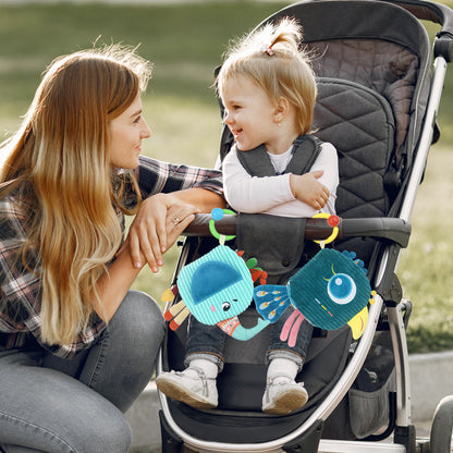 Baby Soft Crinkle Book Toy Set – Sensory Activity Books with Animal & Dinosaur Themes for Early Learning