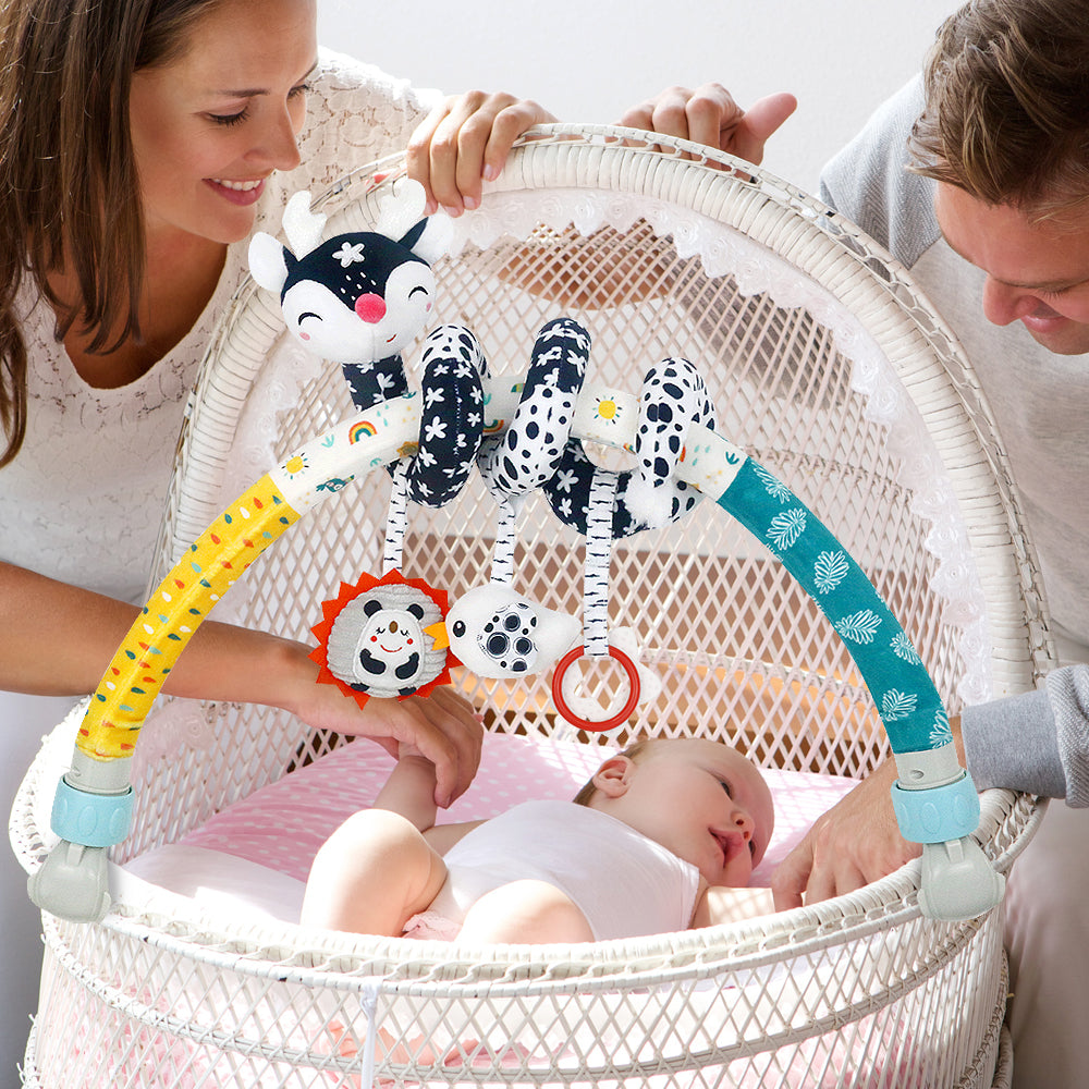 Caterbee High-Contrast Black & White Baby Arch pram Toys