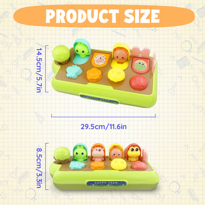 🐣 Caterbee Pop-Up Farm Toy – Interactive Baby Learning Toy 🎉