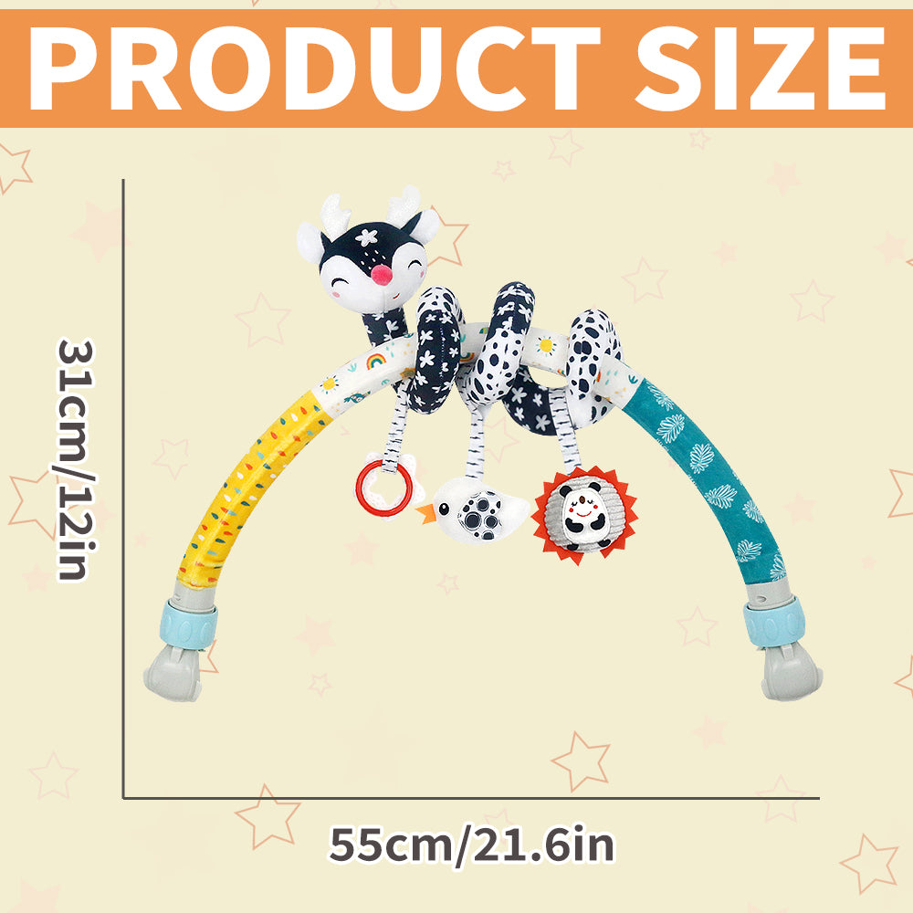 Caterbee High-Contrast Black & White Baby Arch pram Toys