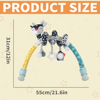 High-Contrast Black & White Baby Arch pram Toys