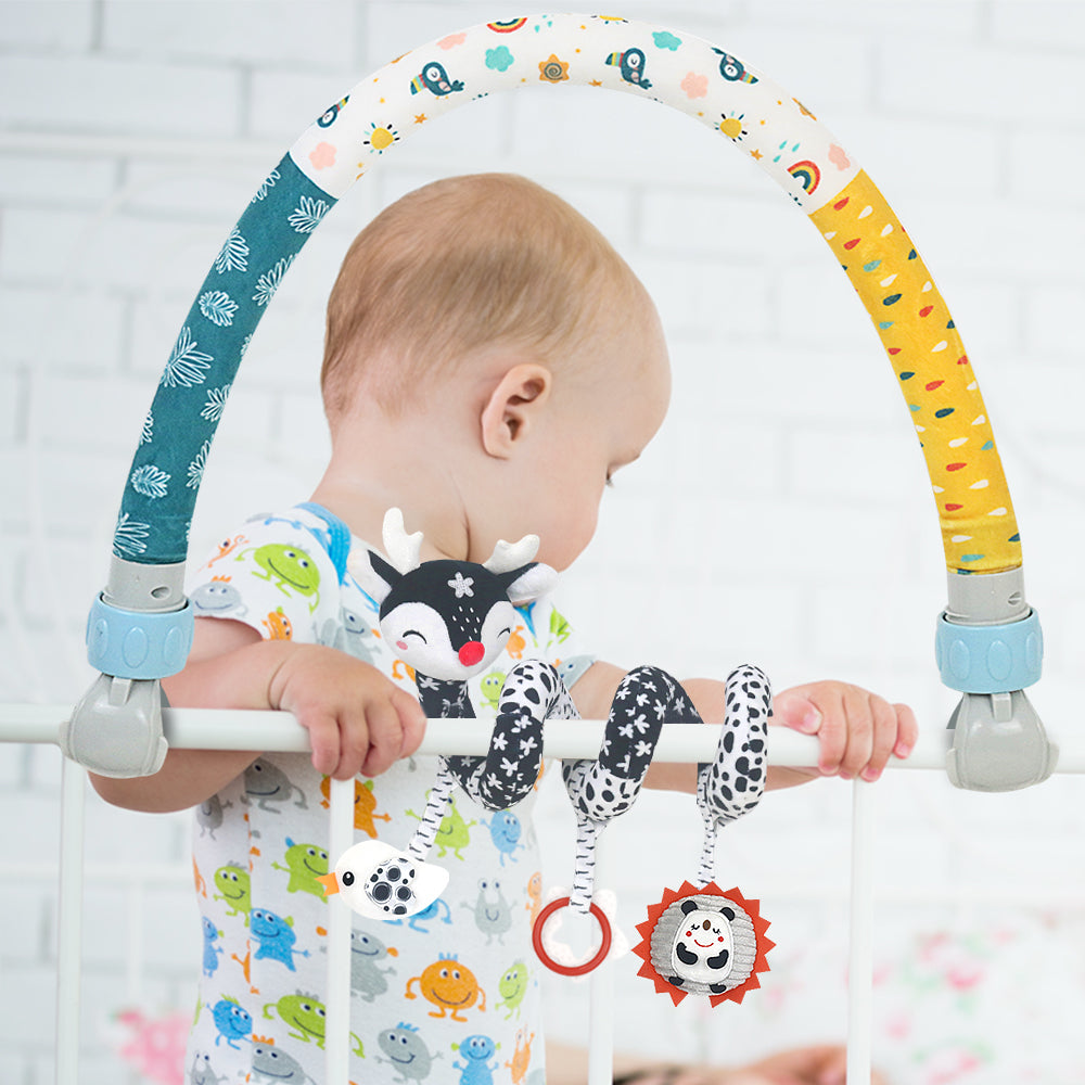 Caterbee High-Contrast Black & White Baby Arch pram Toys