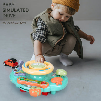 Caterbee Baby Turn & Learn Driver – Interactive Steering Wheel Toy with Lights & Sounds | Fun Learning Toy