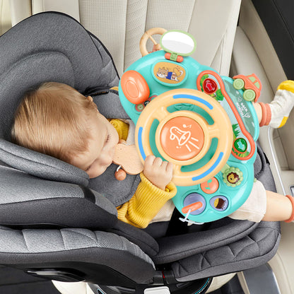 Caterbee Baby Turn & Learn Driver – Interactive Steering Wheel Toy with Lights & Sounds | Fun Learning Toy