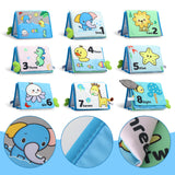 Baby Tummy time Soft Crinkle Activity Book with Mirror, Infant Toys for gift 0+
