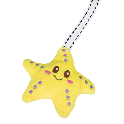 Caterbee Travel Arch Baby Bassinet Toy, Plush Hanging Pram & Stroller Toy for Infants & Toddlers | Sensory Development & Entertainment