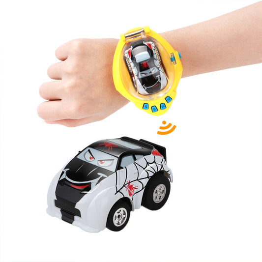 2 in 1 Watch Car Radio Remote Control Toy for Toddlers(Yellow)