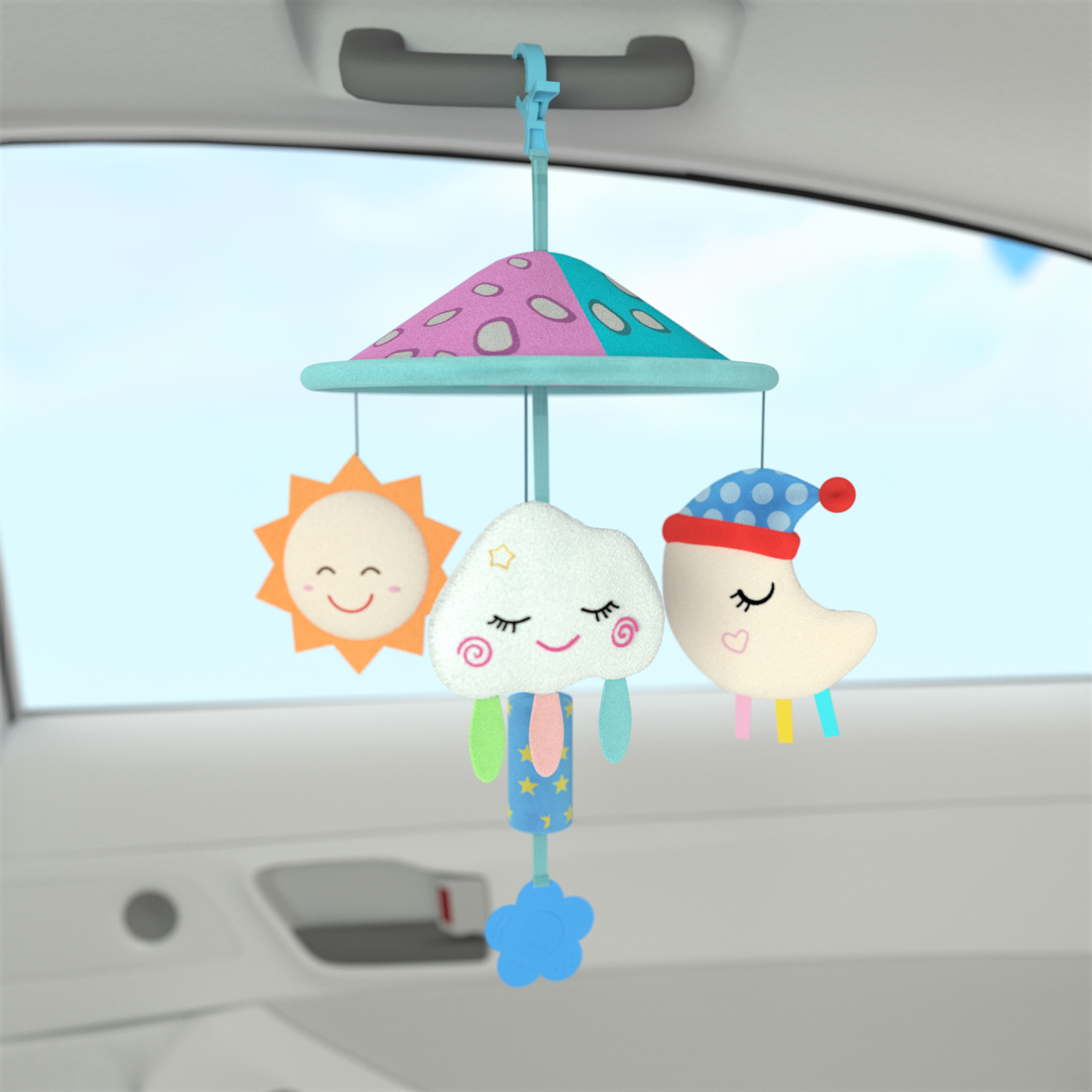 Baby Car roof Handle toy