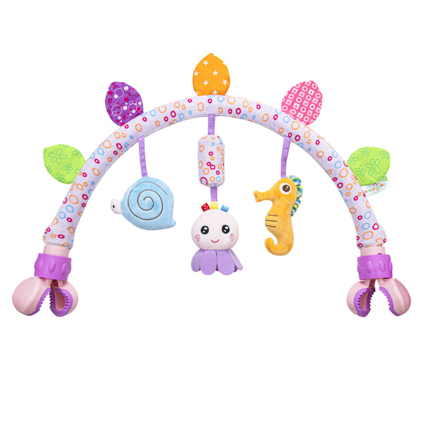 Baby Bassinet Mobile Toy for Prams, Car Seats & Bouncers, Infant Sensory Development