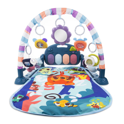 Baby Piano Play Mat Gym with Musical & Light – Interactive Kick & Play Activity Mat