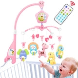 Caterbee Baby Mobile for Crib Toys with Music and Lights (Forest)