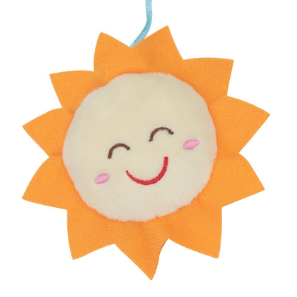 Caterbee Baby Pram Mobile Toy – Hanging Car Roof Handle Toy with Rattles & Teether